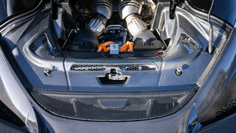 Photo of Capristo Carbon Fibre Engine Compartment Cover (3-piece) for the Ferrari 296 GTB/GTS - Image 1