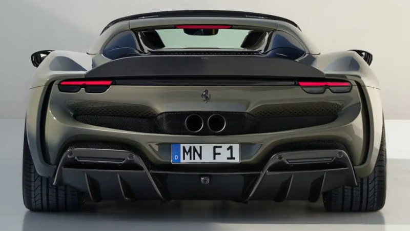 Photo of Novitec Black Stainless Steel Talipipes for the Ferrari 296 GTB/GTS - Image 3