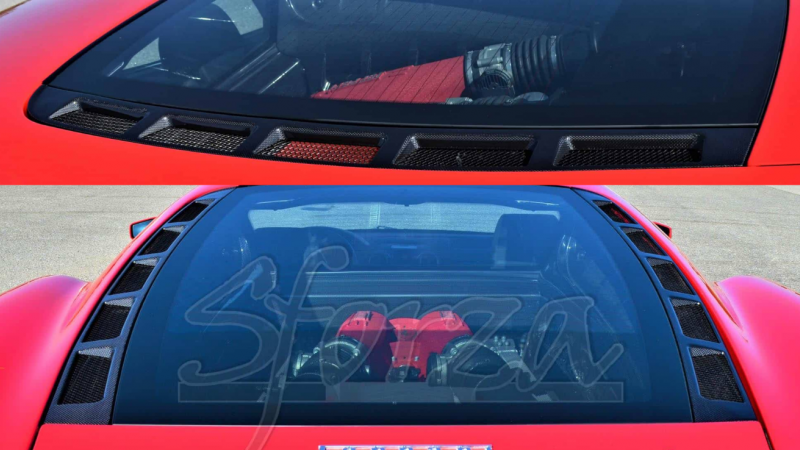 Photo of Novitec Carbon FIbre Rear Hood Carbon Grills for the Ferrari F430 Coupe/Spider - Image 3