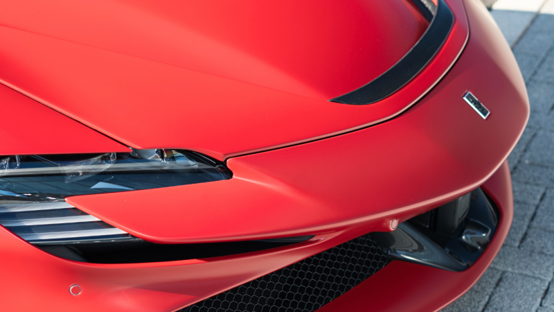 Photo of My Ricambi Carbon Fibre Bonnet/Hood Prancing Horse Badge for the Ferrari SF90 Spider/Stradale - Image 10