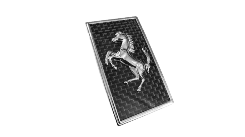 Photo of My Ricambi Carbon Fibre Bonnet/Hood Prancing Horse Badge for the Ferrari SF90 Spider/Stradale - Image 11