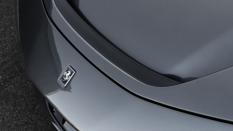 Photo of My Ricambi Carbon Fibre Bonnet/Hood Prancing Horse Badge for the Ferrari SF90 Spider/Stradale - Image 4