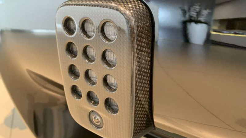 Photo of Novitec Carbon FIbre Rear Fog Light Cover for the Ferrari 488 GTB/Spider - Image 1