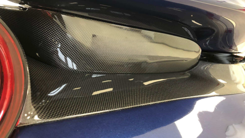 Photo of Novitec Carbon FIbre Rear Vertical Closures for the Ferrari 488 Pista/Pista Spider - Image 1