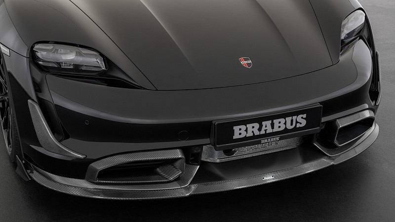 Photo of Brabus CARBON FRONT FASCIA ATTACHMENT (Central) for the Porsche Taycan - Image 3