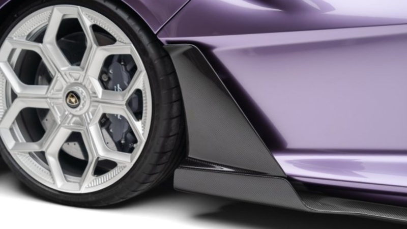 Photo of Novitec Carbon Fibre Side Skirt Fin (Original Look) for the Lamborghini Revuelto - Image 1