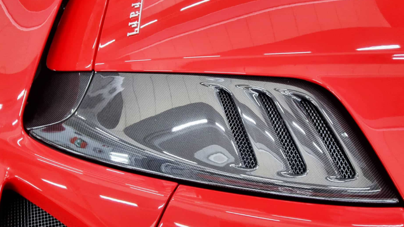 Photo of Novitec Carbon Fibre Grill Vents for Rear Engine Lid for the Ferrari F8 Tributo/Spider - Image 3