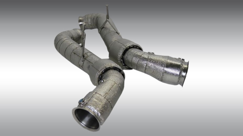 Photo of Novitec CATALYST-REPLACEMENT PIPE (SET OF TWO) TO USE WITH NOVITEC EXHAUST AND ORIGINAL EXHAUST SYSTEM COMPLETE HEAT-PROTECTED for the McLaren 720S Coupe/Spider - Image 1