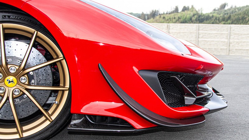 Photo of Capristo Carbon Fibre Front Spoiler Lip & Side Wings for the Ferrari 488 Pista/Pista Spider - Image 2