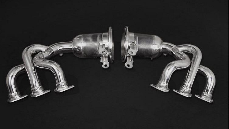 Photo of Capristo Manifolds Set with OPF Delete & 250-Cell Sport Cats for the Porsche 992.1 GT3/GT3 Touring - Image 2
