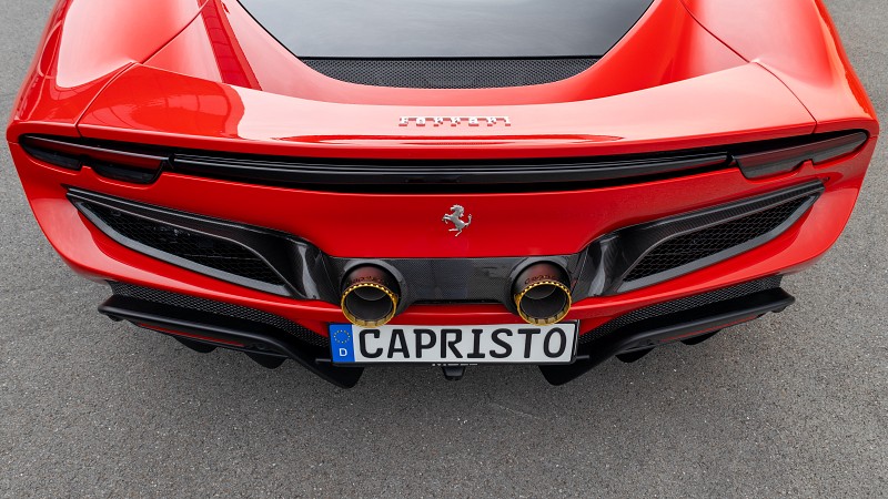 Photo of Capristo Double Exit Aluminium Tailpipes for the Ferrari 296 GTB/GTS - Image 8