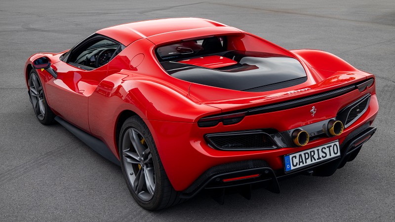 Photo of Capristo Double Exit Aluminium Tailpipes for the Ferrari 296 GTB/GTS - Image 4