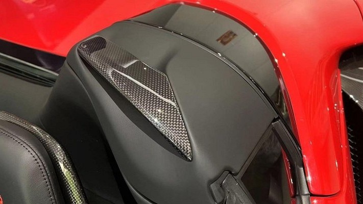 Photo of Novitec Carbon Headrest Cover for the Ferrari SF90 Spider/Stradale - Image 2