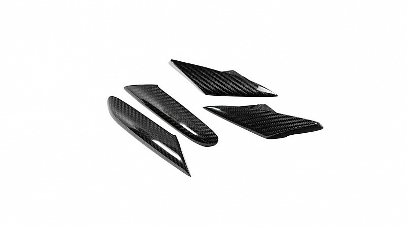 Photo of Novitec Carbon Engine Bonnet Head Light Attachments for the Ferrari Purosangue - Image 3