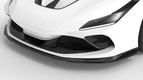 Photo of 1016 Industries Carbon Front Aero Lip for the Ferrari F8 Tributo/Spider - Image 1