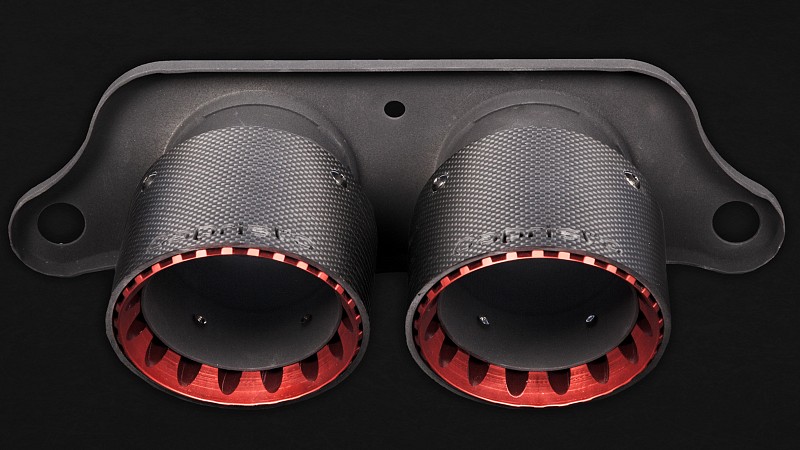 Photo of Capristo Carbon Fibre Exhaust Tips for the Porsche 991.2 GT3 - Image 1