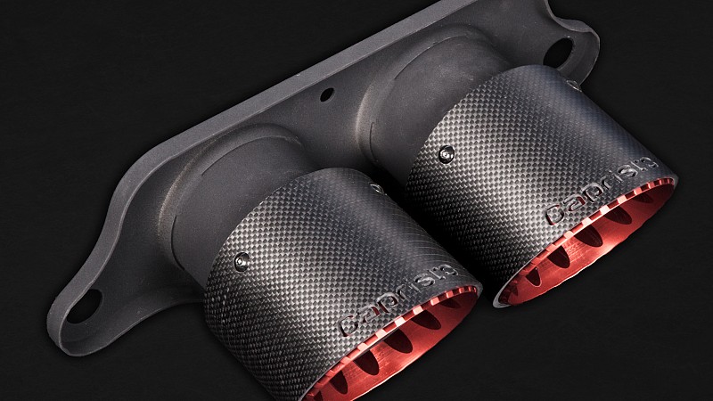 Photo of Capristo Carbon Fibre Exhaust Tips for the Porsche 991.2 GT3 - Image 2