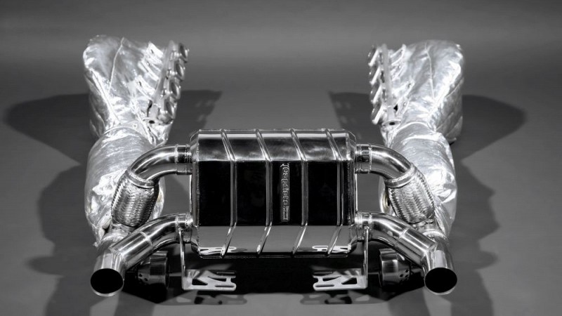 Photo of Capristo Valved Sports Exhaust with Catless Downpipes for the Ferrari F430 Scuderia/16M - Image 6
