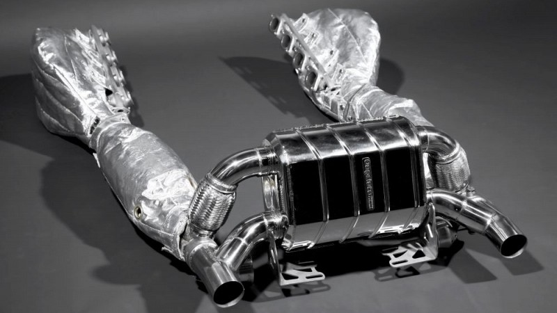 Photo of Capristo Valved Sports Exhaust with Catless Downpipes for the Ferrari F430 Scuderia/16M - Image 4