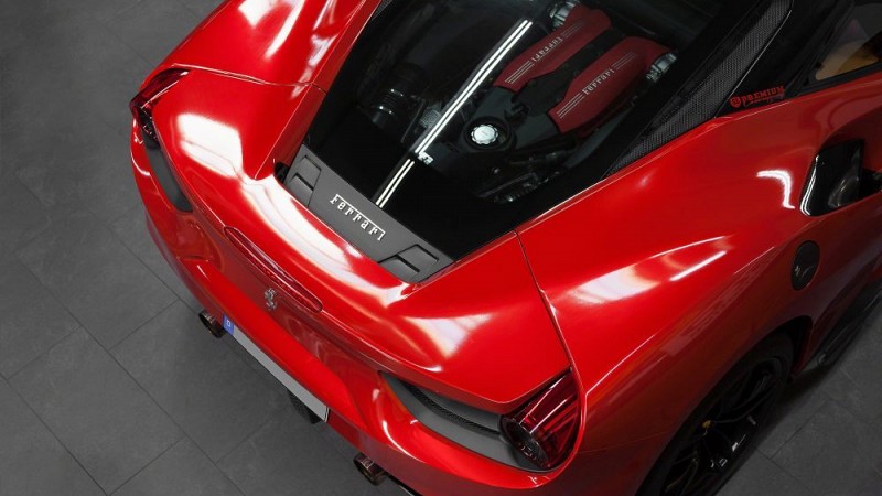 Photo of Capristo Rear Air Guide in Carbon (GTB) for the Ferrari 488 GTB/Spider - Image 2