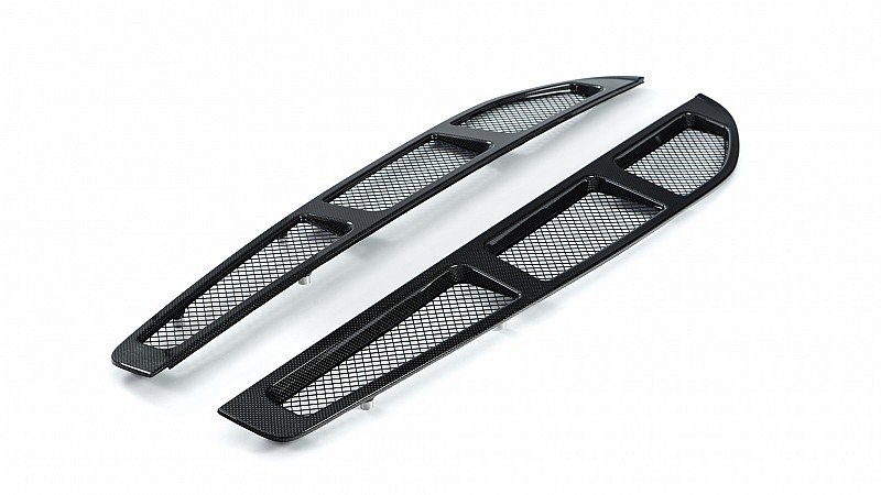 Photo of Kline Innovation Carbon Fibre Engine Deck Lid Grills for the Ferrari F430 Coupe/Spider - Image 1