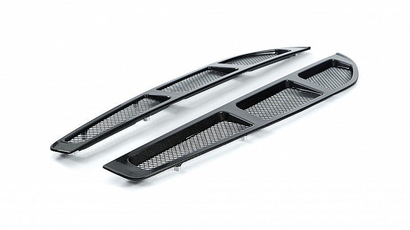 Photo of Kline Innovation Carbon Fibre Engine Deck Lid Grills for the Ferrari F430 Coupe/Spider - Image 3