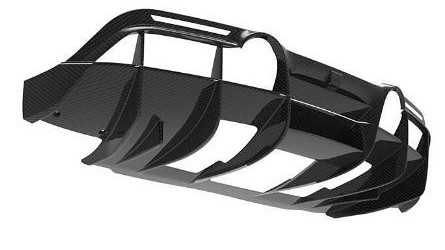 Photo of 1016 Industries Carbon Rear Diffuser for the Ferrari F8 Tributo/Spider - Image 2