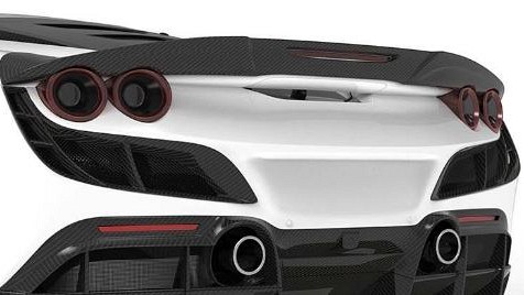Photo of 1016 Industries Carbon Rear Spoiler for the Ferrari F8 Tributo/Spider - Image 1