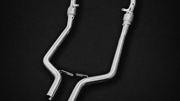 Photo of Capristo Mid Silencer Spare Pipes with Cat Delete for the Mercedes Benz SL63 AMG (R232) - Image 2