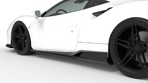Photo of 1016 Industries Carbon Side Skirts for the Ferrari F8 Tributo/Spider - Image 1