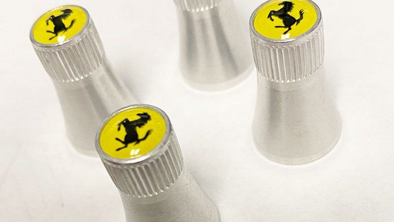 Photo of My Ricambi Ferrari Valve Caps for the Ferrari Portofino - Image 1