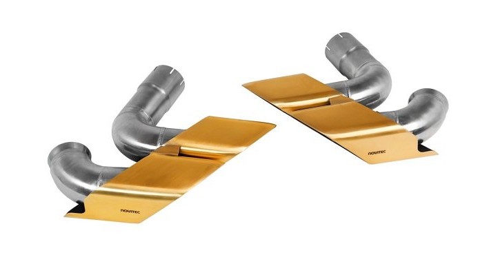 Photo of Novitec Gold Tailpipes for the Lamborghini Urus SE - Image 1