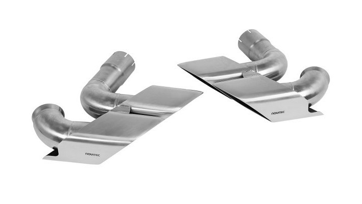Photo of Novitec Brushed Silver Tailpipes for the Lamborghini Urus SE - Image 1
