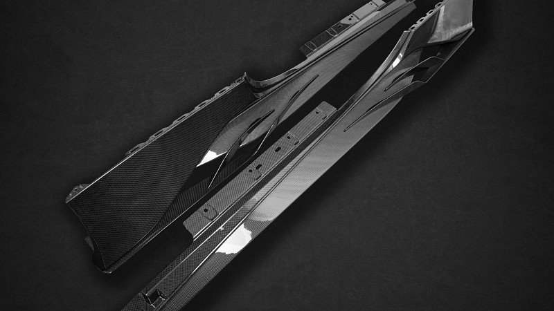 Photo of Capristo Side Skirts (with wings) for the Ferrari 488 GTB/Spider - Image 4