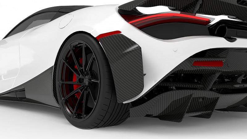 Photo of 1016 Industries Carbon Rear Bumper Flaps for the McLaren 720S Coupe/Spider - Image 1